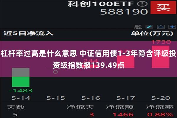 杠杆率过高是什么意思 中证信用债1-3年隐含评级投资级指数报139.49点