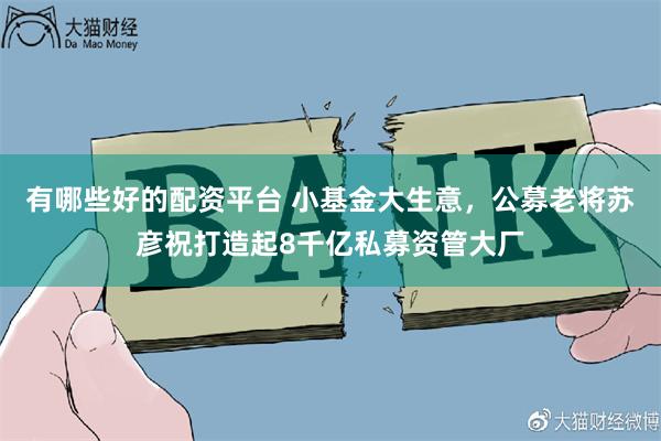 有哪些好的配资平台 小基金大生意，公募老将苏彦祝打造起8千亿私募资管大厂