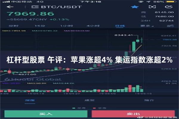 杠杆型股票 午评：苹果涨超4% 集运指数涨超2%