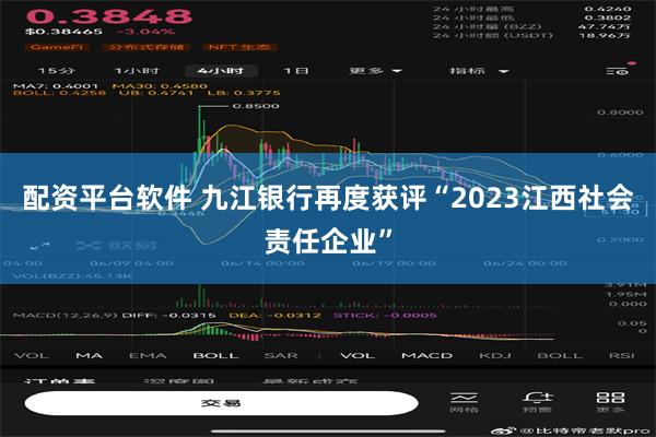 配资平台软件 九江银行再度获评“2023江西社会责任企业”