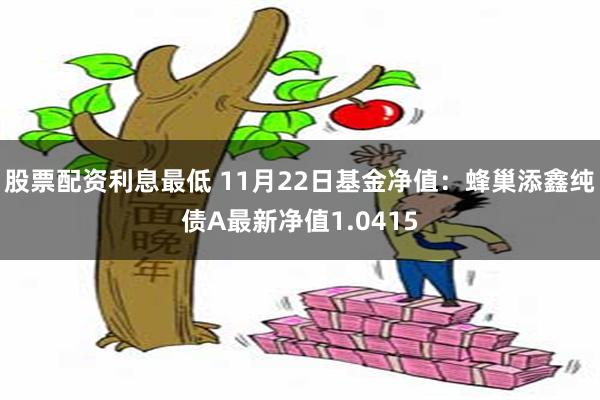 股票配资利息最低 11月22日基金净值：蜂巢添鑫纯债A最新净值1.0415