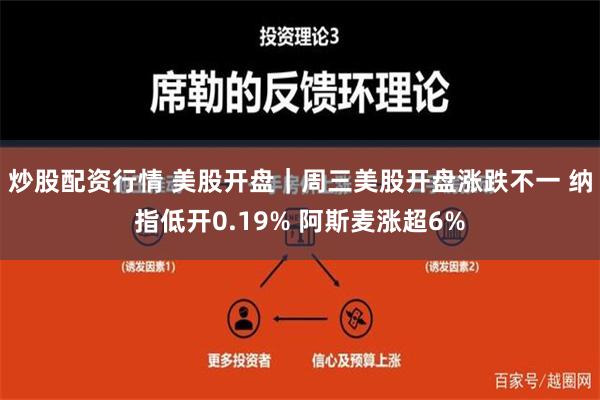 炒股配资行情 美股开盘｜周三美股开盘涨跌不一 纳指低开0.19% 阿斯麦涨超6%