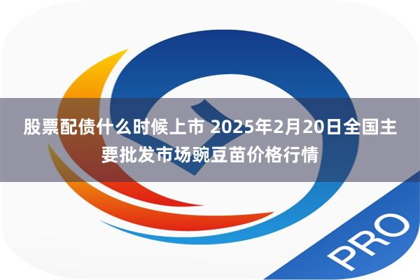 股票配债什么时候上市 2025年2月20日全国主要批发市场豌豆苗价格行情